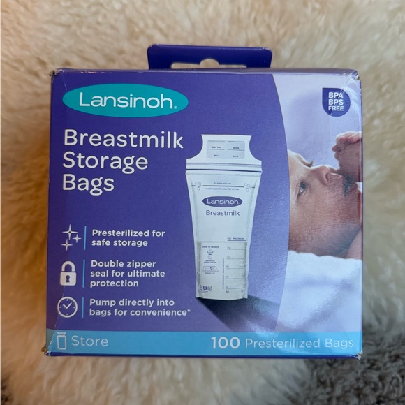 Lansinoh Other - 70 breastmilk storage bags (60 Lansinoh and 10 Nuk) Fast Freeze/Thaw 6oz